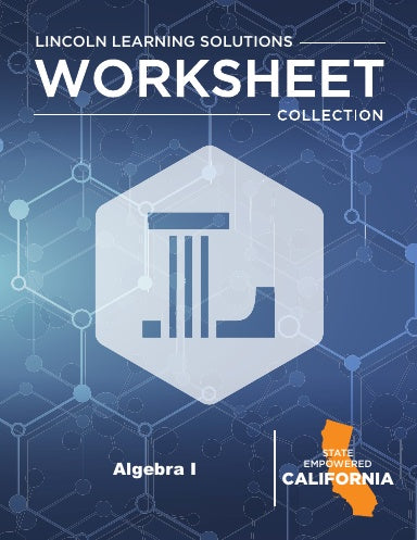 CA Algebra I - Worksheet Collection 2526