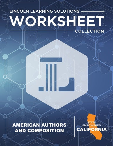 CA American Authors and Composition - Worksheet Collection 25/26