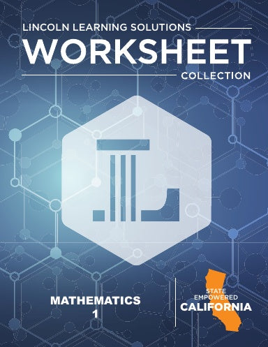 CA Mathematics 1 - Worksheet Collection 25/26