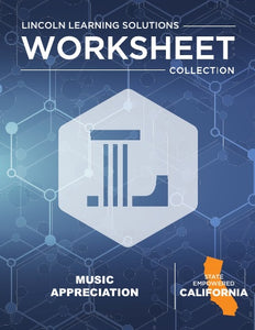 CA Music Appreciation - Worksheet Collection 2526