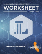 CA Writer's Seminar - Worksheet Collection 25/26